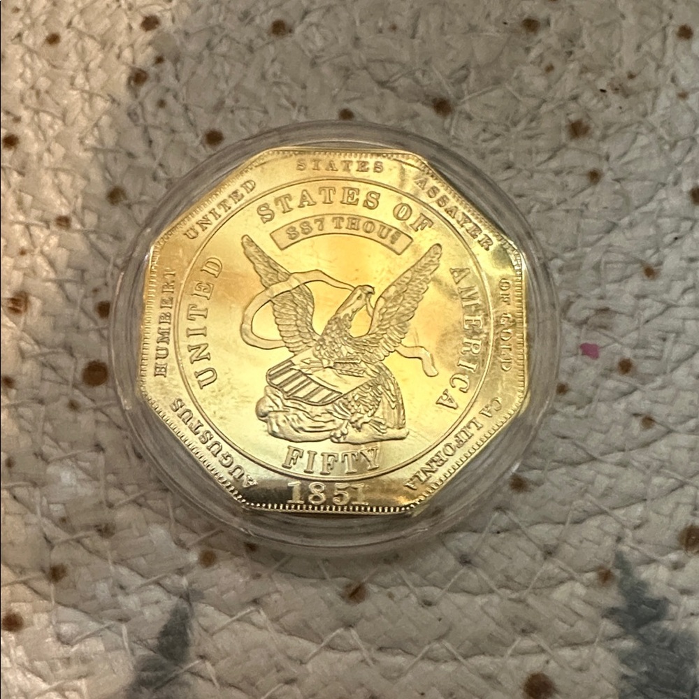 Rare California Gold Rush $50.00 Gold Coin